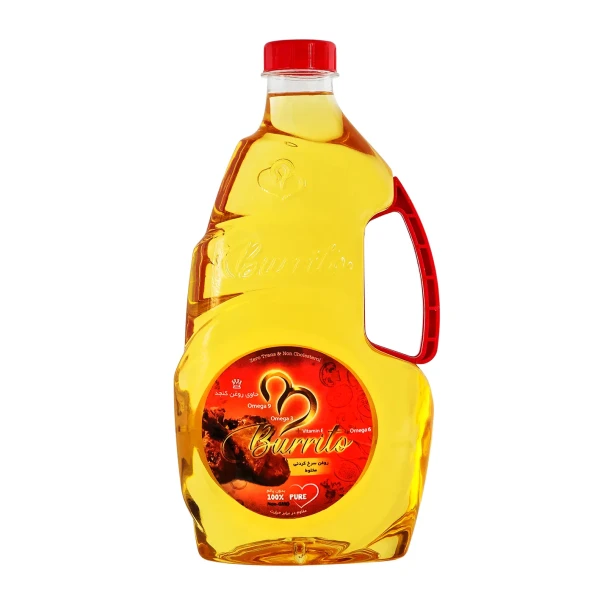 روغن مایع " کنجد " بوریتو - ( روغن سرخ کردنی، مقاوم در برابر حرارت ) حاوی روغن تصفیه شده آفتابگردان، کلزا، ذرت و کنجد ( 1.72 لیتر )