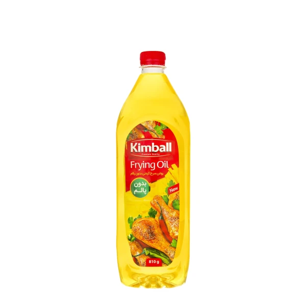 روغن مایع " بدون پالم " کیمبال - ( روغن مخصوص سرخ کردنی ) حاوی روغن آفتابگردان معمولی و اولئیک بالا و روغن کانولا پالایش شده ( 810 گرمی )