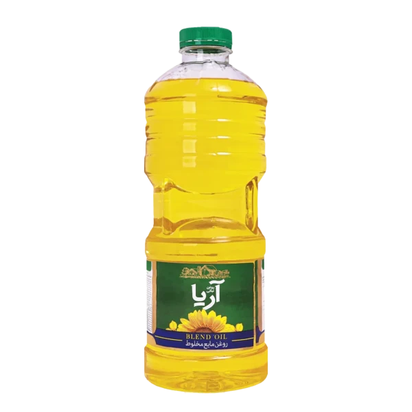 روغن مایع مخلوط " آفتابگردان و سویا " آریا - ( ویژه پخت و پز و سالاد ) روغن تراریخته حاوی آنتی اکسیدان ( 2700 گرمی )