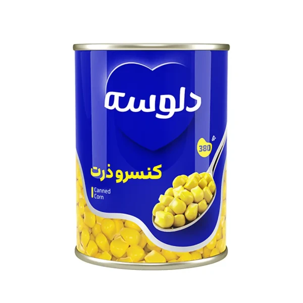 کنسرو " ذرت شیرین " دلوسه - ( 380 گرمی )