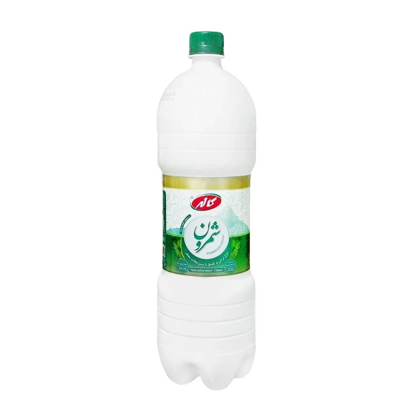 دوغ بدون گاز " ترش و غلیظ با سبزیجات معطر " شمرون کاله - ( سبز ) پاستوریزه و هموژنیزه ( 1.5 لیتری )
