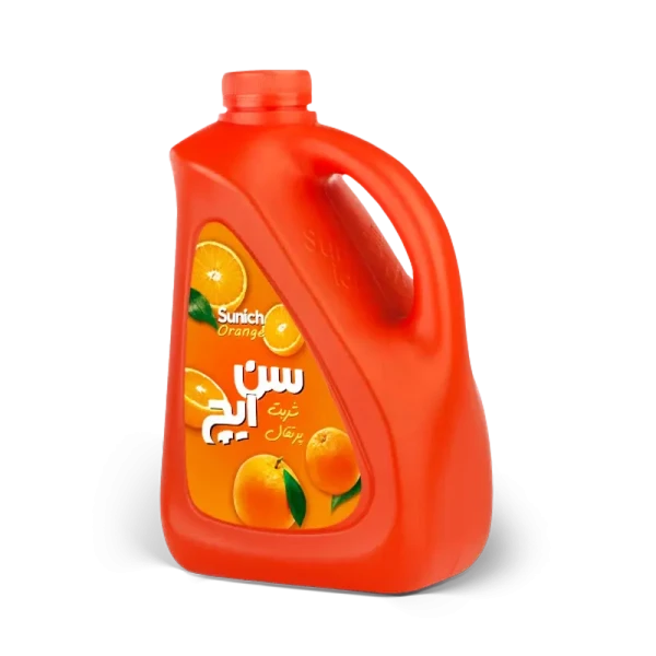 شربت گالنی " پرتقال " سن ایچ - ( جهت تهیه 50 لیوان شربت ) حاوی کنسانتره طبیعی آب پرتقال ( 2 کیلویی )