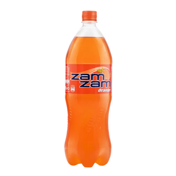 نوشابه گازدار خانواده " زرد، پرتقالی " زمزم - ( 1.5 لیتری )